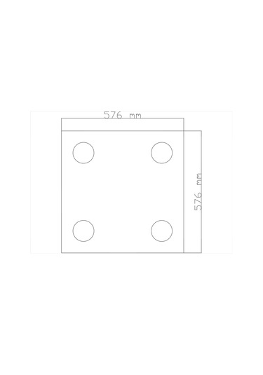 Motifpiyer Tavan Spot Göbek tsg-53ayyıldız-kare