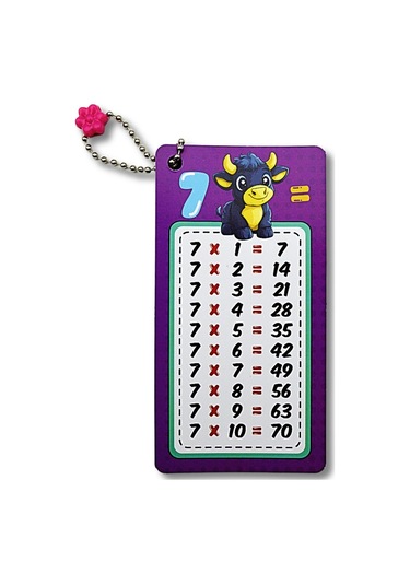 Gen-of Zincirli Çarpım Tablosu Büyük 6x11.5 Cm 0861