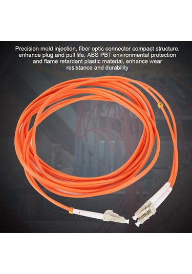 Lemestar 3 Metre Lc-lc Tek Mod Çift Çekirdekli Fiber Kablosu - Telekom Seviyesi, Yüksek Performanslı Veri Aktarımı, Dayanıklı Ve Stabil