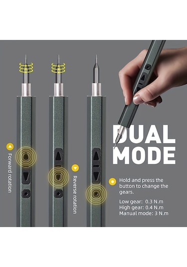 Tcherchi LJ11043 66 In 1 Arada Hassas Küçük Akülü USB Şarjlı Tornavida Seti