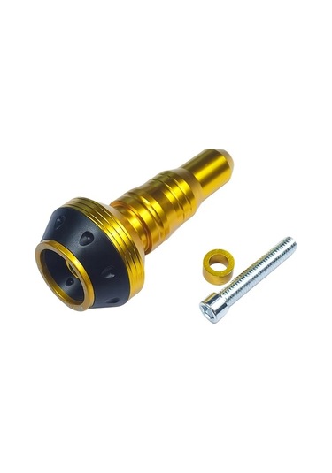 Chuangyinshop Universal 1 Adet Golden M10 Alüminyum Alaşım Off-road Motosikletler İçin Çerçeve Kaydırıcı Egzoz Koruyucu Motor Koruma Çubuğu