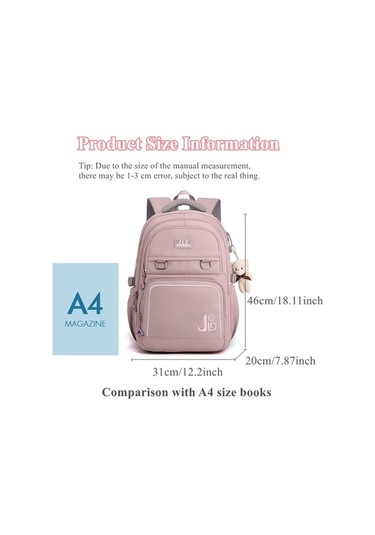 Flybuy Taşıma Su Sığar, Renkli Rahat Okul Maiyame Laptop Kadın Geçirmez Çok Çok Cepli, Çantası 15.6 - Vq Çok Renkli