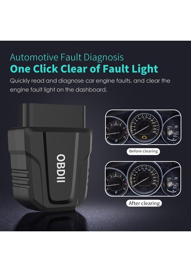 Symbee İos Ve Android İçin Bt 5.4 Obd Iı Araç Tanılama Aracı - Motor Kontrolü Ve Performans Testi İle Kablosuz Okuyucu