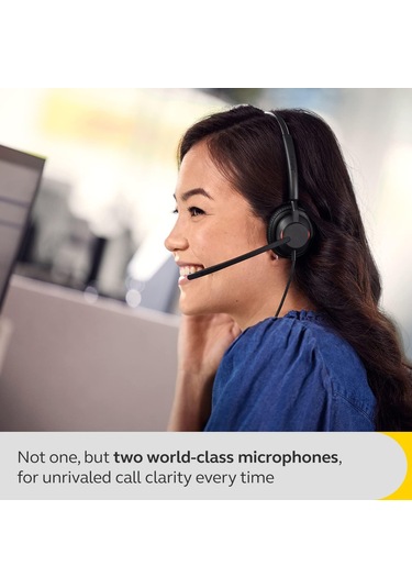 Jabra Engage 40 UC Duo Kablolu Kulak Üstü Kulaklık