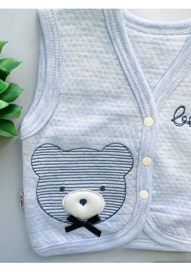 Cantoy Erkek Bebek Mevsimlik Yelek-15080 Mavi
