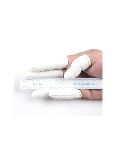 Su Geçirmez Dayanıklı Kaymaz Anti Statik Parmak Uçları Eldiven Kauçuk Parmak Karyolası 50