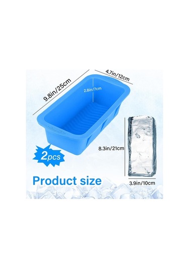 Wondernest Kalıbı, Jialan İçin Ekstra Dondurucu Buz Büyük Bloğu Adet 2 Wx Çok Renkli