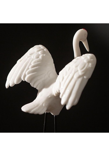 Homyl Vinç Heykeli Heykelcik Modern Minimalist Kuş Süsü Stila