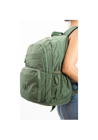 Ultra Hafif Çok Cepli Su Geçirmez Sırt Çantası Unisex Haki Yeşil Model: 571-1b - Haki