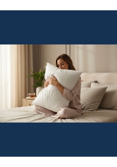 Solivane Otel Tipi Lüks Yastık Elit Cotton Nano Yastık 1300gr 230tc Queen Size 60x80 Beyaz-1