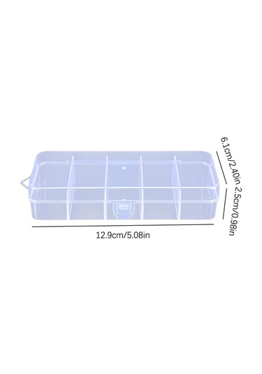 Boncuk Takı İçin Taşınabilir Şeffaf Plastik Saklama Kutusu Bölme Konteyner