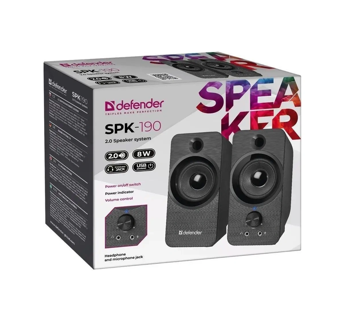 Defender Bilgisayar İçin Hoparlörler 8w Usb Güç Kaynağı 8392253