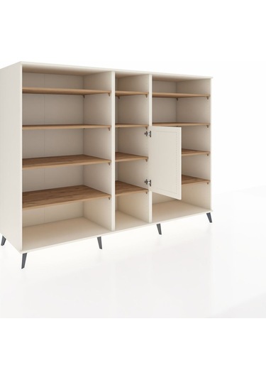 Kronos Dolap 12 Raflı Tek Kapaklı 220x59x163 Aytaşı-aytaşı/çam Aytaşı-aytaşı/çam