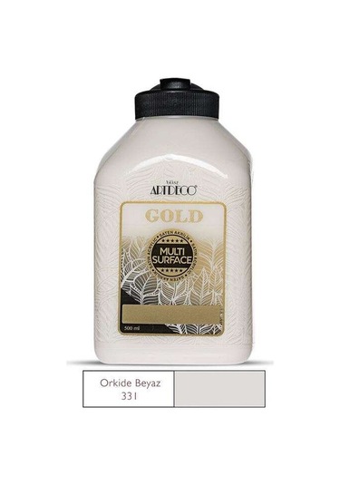 Artdeco Gold Multi Surface Saten Akrilik Boya 500 Ml Orkide Beyazı 331