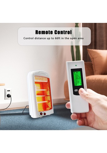 Moveevo Ev Isıtma Soğutma Kontrol Cihazı, Lcd Ekranlı, Otomatik Sıcaklık Regülasyonu, 230v 16a Avrupa Standartı, 433mhz Kablosuz Kumanda