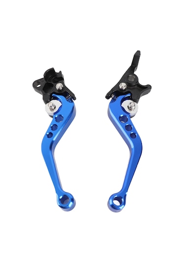 Yaozixa Motosiklet Cnc Alüminyum Fren Kolu Mavi - Dayanıklı, Güvenli Sürüş, Suzuki Ve Çoğu Model Uyumlu 1 Çift