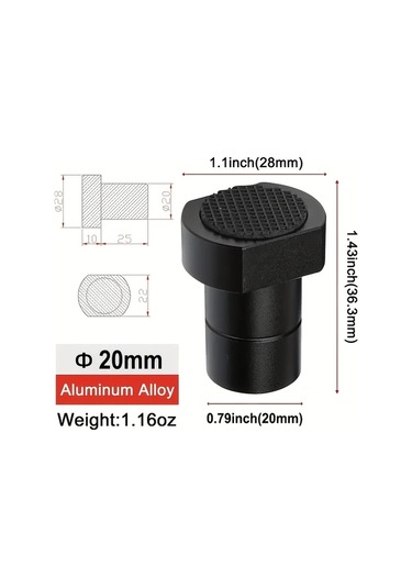 Sunshine011 8'li Çok Amaçlı Ahşap İşleme Mengene Blokları - Kırmızı, 19mm Alüminyum Alaşım