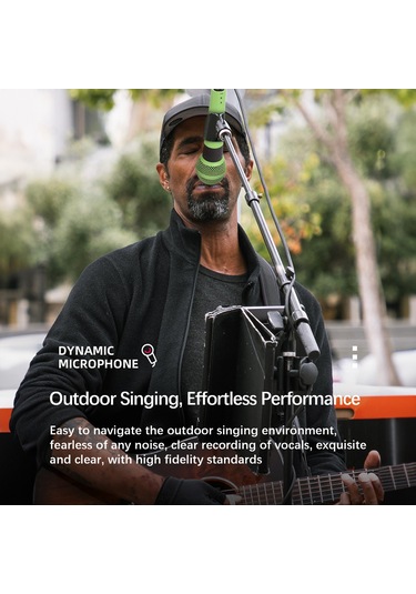 Yifomall Profesyonel Dinamik Mikrofon - Canlı Yayın Ve Kayıt İçin El Tipi Kablolu Mikrofon Açma/kapama Düğmeli