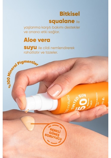 Bade Natural Renkli Güneş Koruyucu Süt SPF50 30 ML