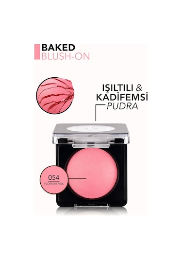 Flormar Işıltılı Fırınlanmış Allık - Baked Blush-On - 054 Flormar Pink - 8682536051507
