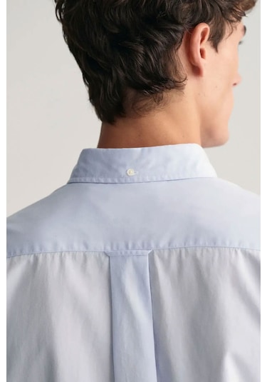 Gant Erkek Regular Fit Düğmeli Yaka Gömlek - Mavi Lıght Blue