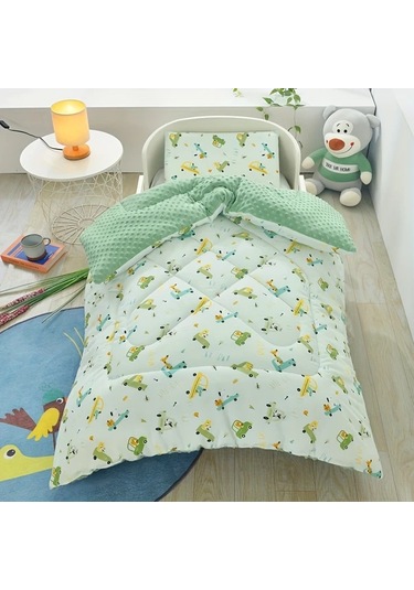Elmpaly Araba Desenli 48x40 İnç Bebek Ve Çocuklar İçin 4 Mevsim Yumuşak Tüylü Yorgan