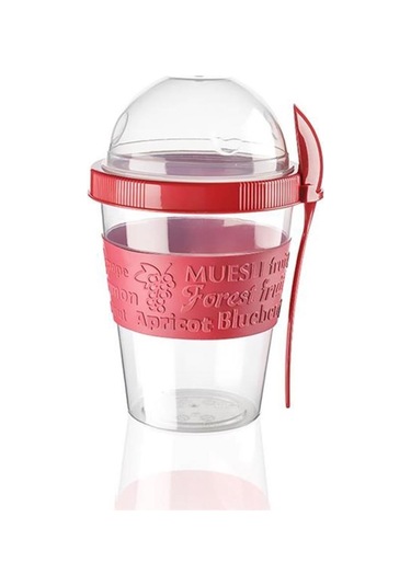 Take'N Go Kapaklı Kaşıklı Pratik Taşınabilir Meyveli Yoğurt Kabı N1138417