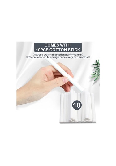 Yifomall Ev Ve Araç Kullanıma Uygun Usb Nemlendirici Aromaterapi Makinesi - Renkli Işık Ve Otomatik Kapanma Özelliği + 10 Adet Pamuk Sapı Pembe