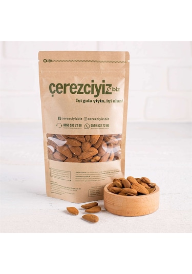 Çerezciyiz Biz Çiğ Yerli Badem 500 G