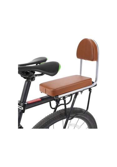 Symbee Bisiklet Elektrikli Bisiklet Arka Koltuğu Kahverengi - 3cm Kalın Sponge, Su Geçirmez Pu Deri, Kolay Kurulum, Yetişkin Ve Çocuklar İçin Kahverengi
