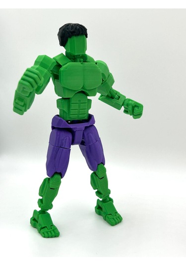 Hulk & Red Hulk Ikili Marvel Kahraman 3d Baskı Dummy Figür Seti