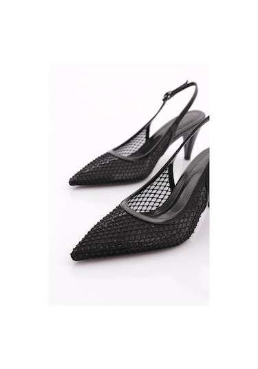 Dgn 830 Kadin Topuklu Ayakkabi Siyah