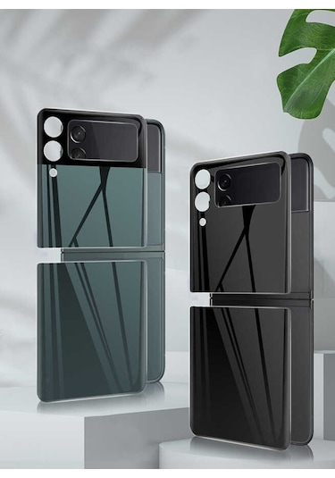 Galaxy Z Flip 3 Zore 3d Standart 2 İn 1 Arka Koruyucu