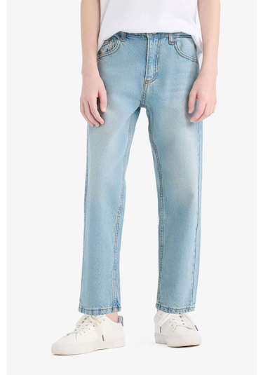 DeFacto Erkek Çocuk Straight Fit Düz Paça Jean Pantolon D9012A825SMNM39