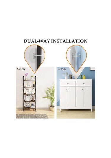 Teltree 30'lu Çocuk Güvenliği Mobilya Sabitleyici Seti - Delme Yok, Deprem Dayanıklı, 72 Kg Yük Taşıyan Şeffaf Kendinden Yapışkan Kayışlar