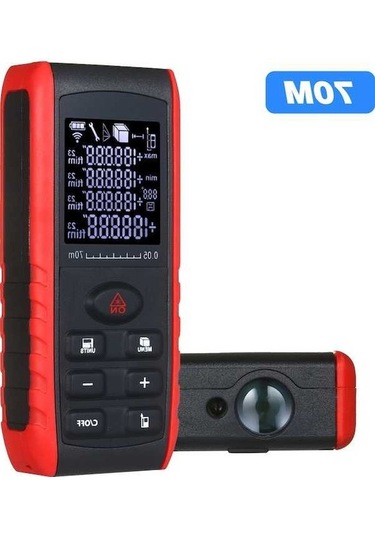 Pazly Portatif Lazerli Mesafe Ölçer - 70m Menzil, Alan Ve Hacim Hesaplama - Yüksek Hassasiyetli, Kullanıcı Dostu Tasarım