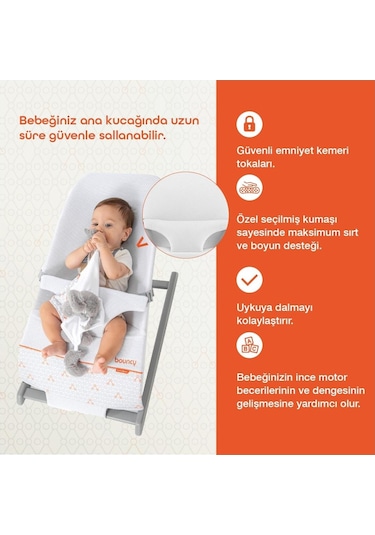 Bouncy Ev Tipi Ana Kucağı - Mist