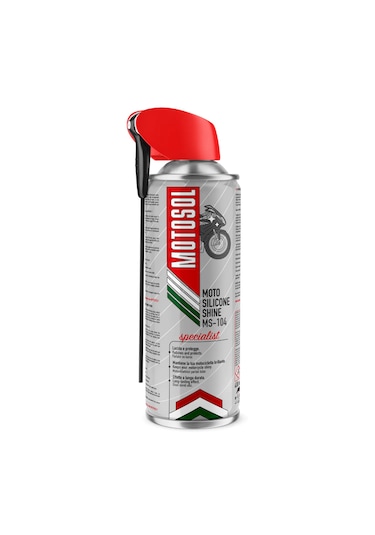 Motosol Ms-104 Motosiklet Parlatıcı Silikon Sprey 400 Ml