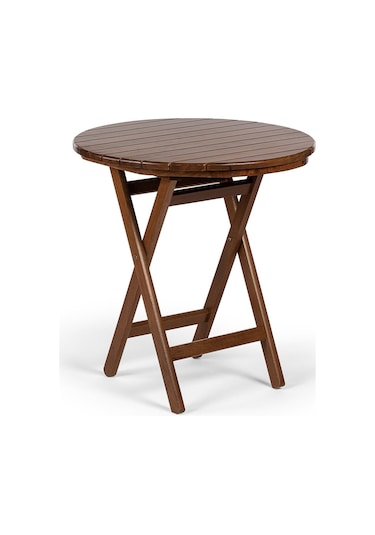 Marmaris Katlanır Ahşap Bahçe Balkon Seti: 90Lık Masa, 2 Sandalye (548487545)