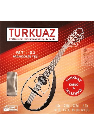 Turkuaz Mt-01 Takım Mandolin Teli - Set