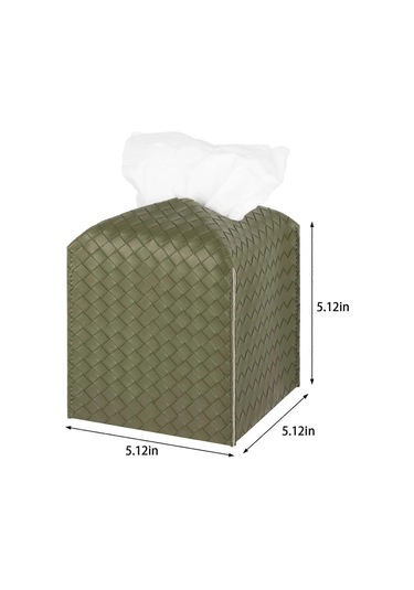 1 Paket Mendil Kutusu Kapağı Deri Mendil Tutucu Kare Yüz Mendili Kutusu