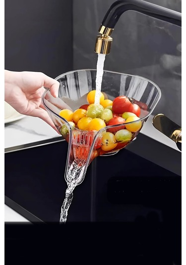 Periboia Tezgah Yanı Akrilik Mutfak Lavabo Süzgeci Çok Fonksiyonl Karışık Renkli