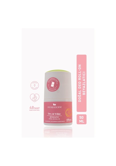 Herbaderm Beyazlatıcı Doğal Roll-On Deodorant 50 ML