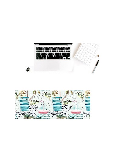 900x400x3mm Ofis Öğrenme Kauçuk Mouse Pad Masa Mat 13 Tropikal Yağmur Ormanı