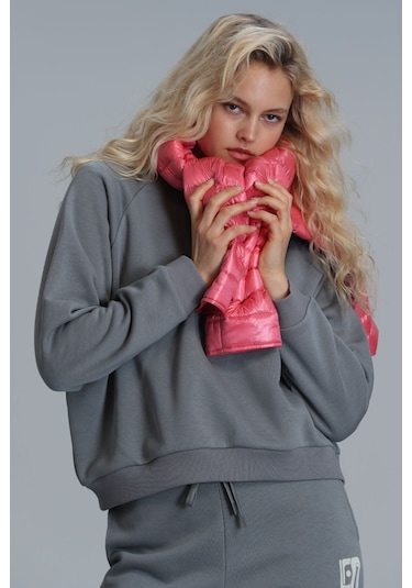 Lufian Uwen Örme Kadın Sweatshirt - Nefti Yeşil 122030001100640