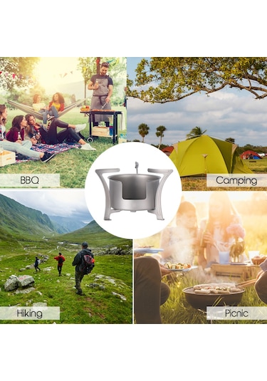 Vkemall Yeni Wst065-1 Saf Titanyum Tek Braketli Odun Yakan Soba Çok Renkli