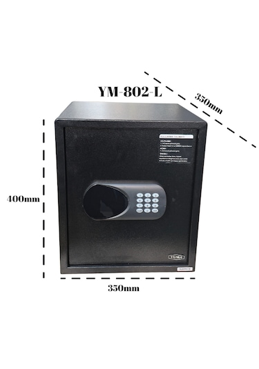 Yuma Ym-802-l Elektronik Şifreli Ve Anahtarlı Çelik Kasa