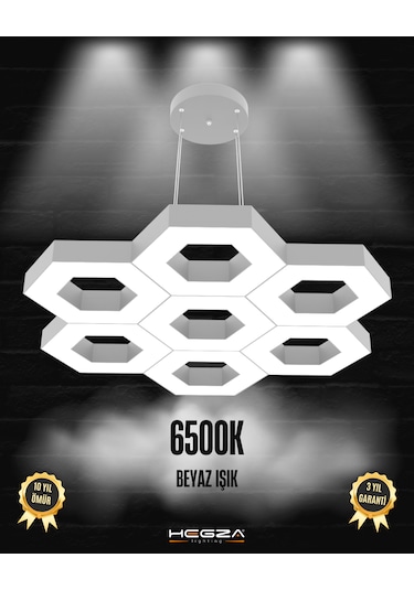 Miele Gri Kasa, Beyaz Işık Modern Sarkıt Led Avize GRİ RENK