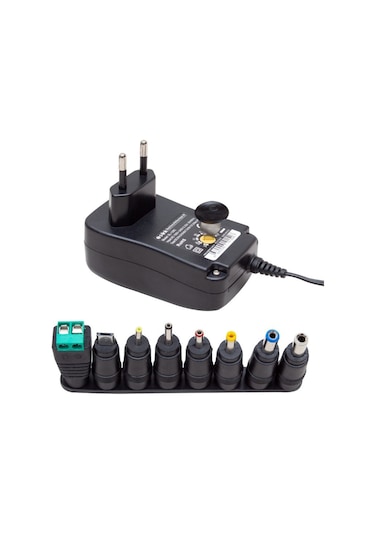 S-Link Sl-129C 3V-12V 2A Ayarlı 8 Uçlu Adaptör