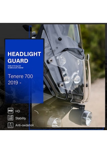 Hallow-motosiklet Far Koruyucu Koruma, Akrilik Motosiklet Lmk00304-tr